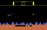 Defender for Atari 2600 - Game start.