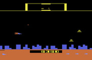 Defender for Atari 2600 - Landers searching for humanoids to capture...