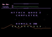Defender for Atari 8-bit - Attack wave 2 completed!