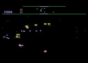 Defender for Atari 8-bit - You need to fight all mutants once a city is lost...