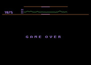 Defender for Atari 8-bit - Game over.