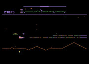 Defender for Atari 8-bit - That ship sneaking up from behind is particularly quick!