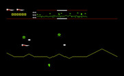 Defender for Commodore VIC-20 - Game start.