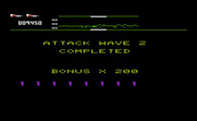 Defender for Commodore VIC-20 - Attack wave 2 completed...