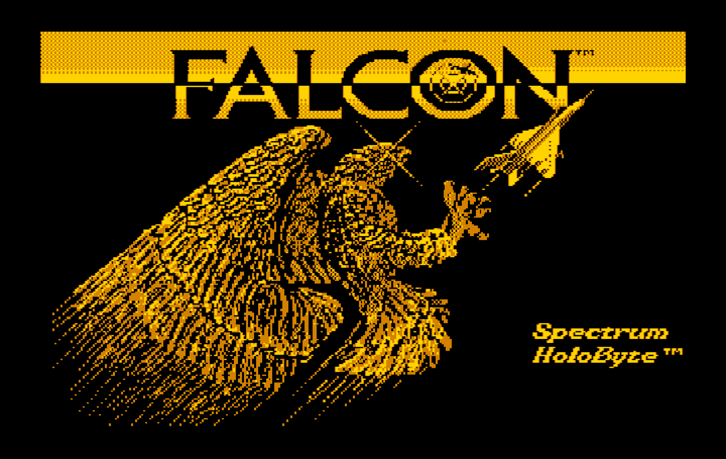 Falcon IBM PC/Compatibles Screenshot: Title screen.