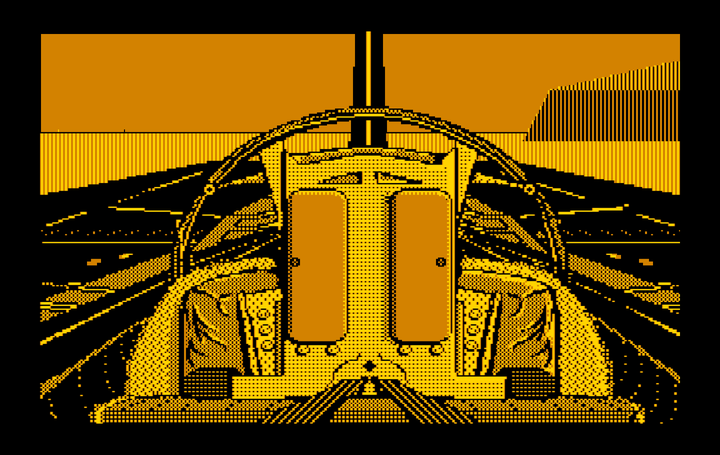 Falcon IBM PC/Compatibles Screenshot: Reverse view.