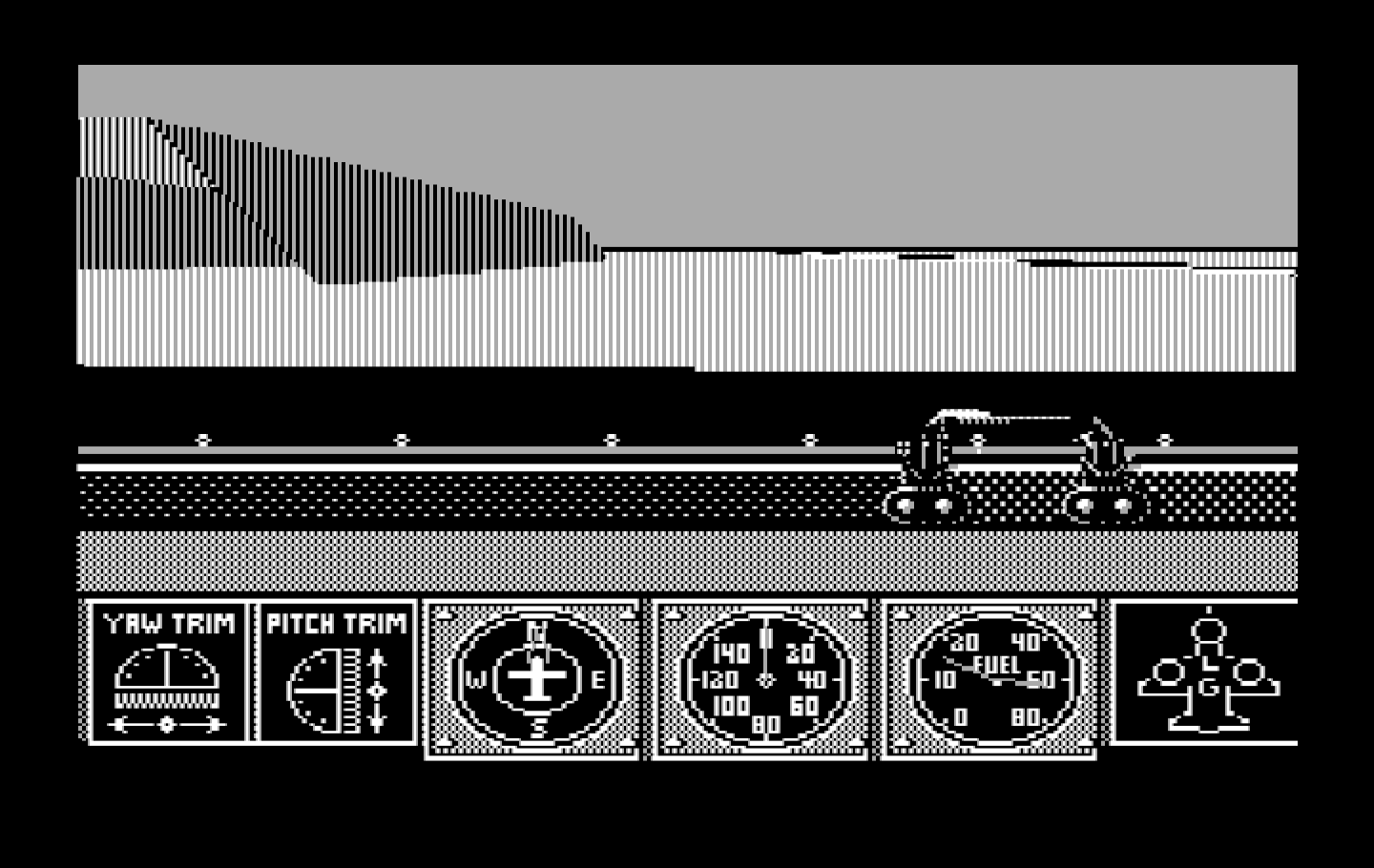 Falcon IBM PC/Compatibles Screenshot: Side view.