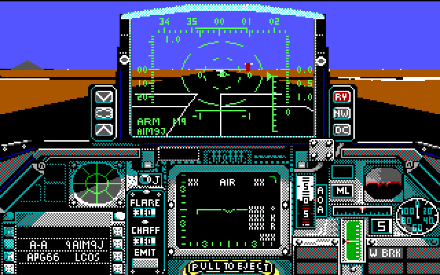 Falcon IBM PC/Compatibles Screenshot: Ready for takeoff?