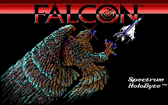 Falcon IBM PC/Compatibles Screenshot: Title screen.