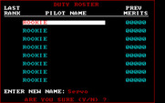 Falcon for IBM PC/Compatibles - Creating a new pilot.