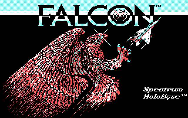 Falcon IBM PC/Compatibles Screenshot: Title screen.