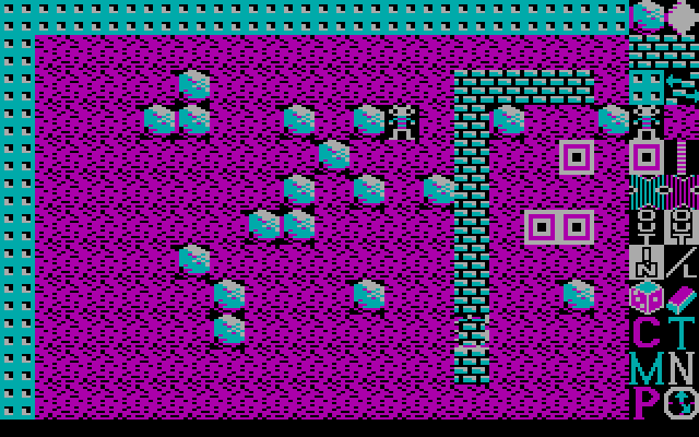 Boulder Dash Construction Kit IBM PC/Compatibles Screenshot: Placing some more objects...