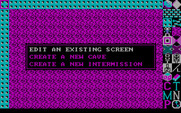 Boulder Dash Construction Kit for IBM PC/Compatibles - Edit a screen, or create a new one?