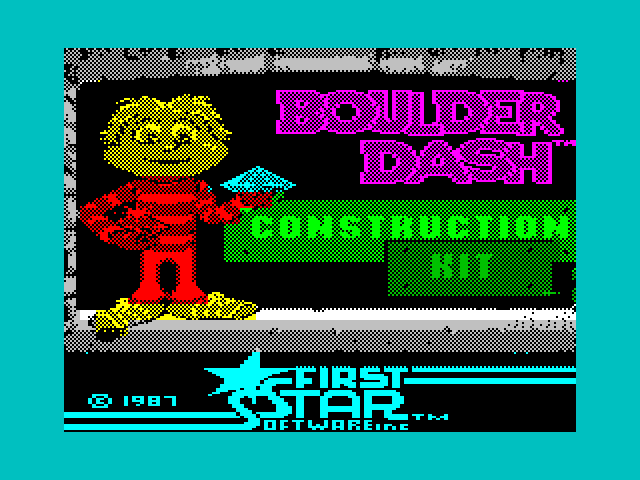 Boulder Dash Construction Kit ZX Spectrum Screenshot: Loading screen.