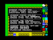 Boulder Dash Construction Kit for ZX Spectrum - You can set colors for all of the different objects.