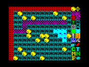Boulder Dash Construction Kit for ZX Spectrum - Building another cave with some different colors...