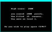 Pyramid Power for Amiga - Game over.