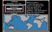 Where in the World is Carmen Sandiego? for IBM PC/Compatibles - Viewing a map to choose my next destination...