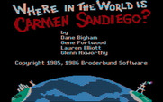 Where in the World is Carmen Sandiego? for IBM PC/Compatibles - Title screen.