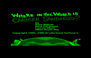 Where in the World is Carmen Sandiego? for IBM PC/Compatibles - Title screen.