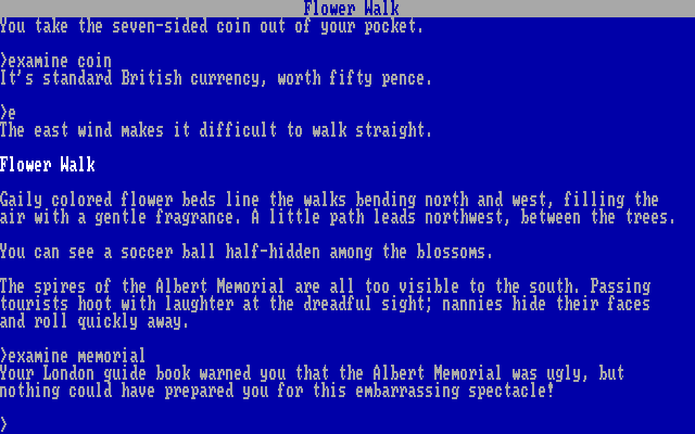 Trinity IBM PC/Compatibles Screenshot: Exploring and examining some items.