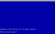 Trinity for IBM PC/Compatibles - Starting screen.