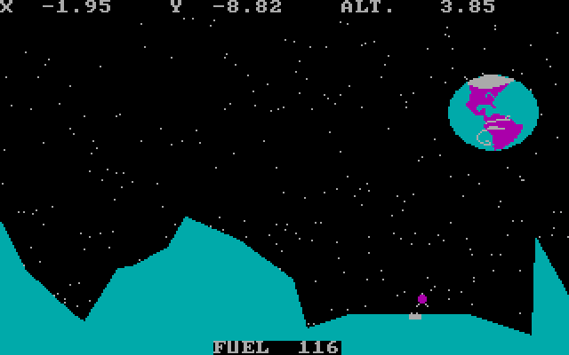 Out on a LEM IBM PC/Compatibles Screenshot: I almost landed...
