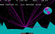 Out on a LEM for IBM PC/Compatibles - Crash! That's a large crater...