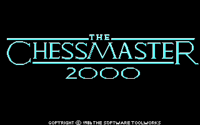 Chessmaster 2000, The IBM PC/Compatibles Screenshot: Title screen.