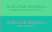 Championship Golf: The Great Courses of the World - Volume One: Pebble Beach for IBM PC/Compatibles - Select the type of monitor being used.