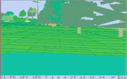 Championship Golf: The Great Courses of the World - Volume One: Pebble Beach for IBM PC/Compatibles - Several different views are available including this full screen option.