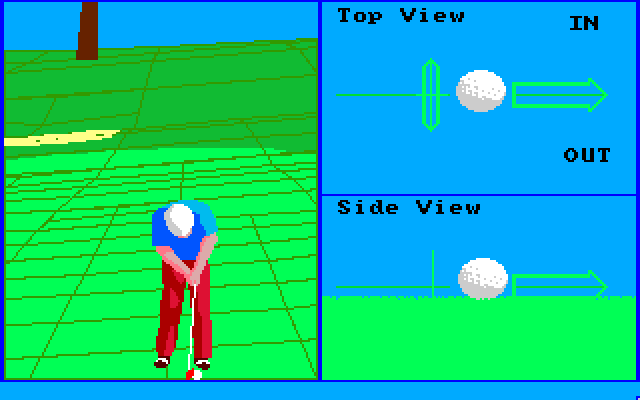 Championship Golf: The Great Courses of the World - Volume One: Pebble Beach Amiga Screenshot: Putting...