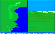 Championship Golf: The Great Courses of the World - Volume One: Pebble Beach for Amiga - My shot went out of bounds!