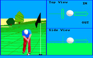 Championship Golf: The Great Courses of the World - Volume One: Pebble Beach for Amiga - Tapping the ball into the hole...