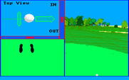 Championship Golf: The Great Courses of the World - Volume One: Pebble Beach for Amiga - Setting up your stance and club face.