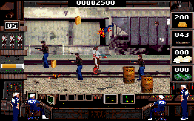 Crime Wave IBM PC/Compatibles Screenshot: Game start...