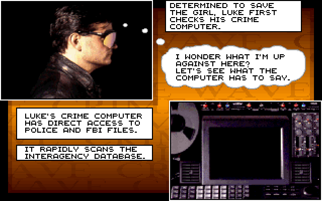 Crime Wave IBM PC/Compatibles Screenshot: The story so far...