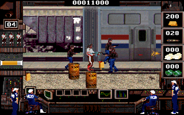 Crime Wave IBM PC/Compatibles Screenshot: Help, I'm surrounded!