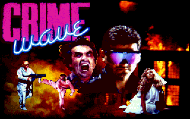 Crime Wave IBM PC/Compatibles Screenshot: Title screen.
