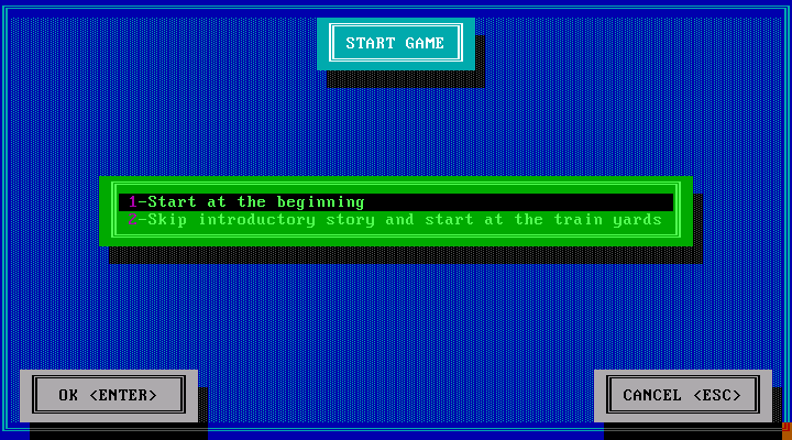 Crime Wave IBM PC/Compatibles Screenshot: Do you want to watch the game introduction?