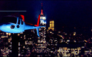 Crime Wave for IBM PC/Compatibles - A helicopter flies over the city...