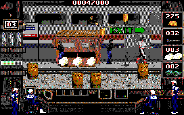 Crime Wave IBM PC/Compatibles Screenshot: Here's the exit for this area...