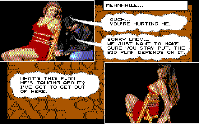 Crime Wave IBM PC/Compatibles Screenshot: Looks like trouble...