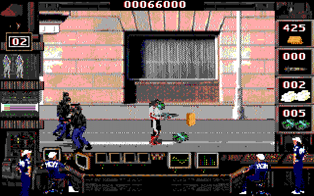 Crime Wave IBM PC/Compatibles Screenshot: Collect the items found on the ground...
