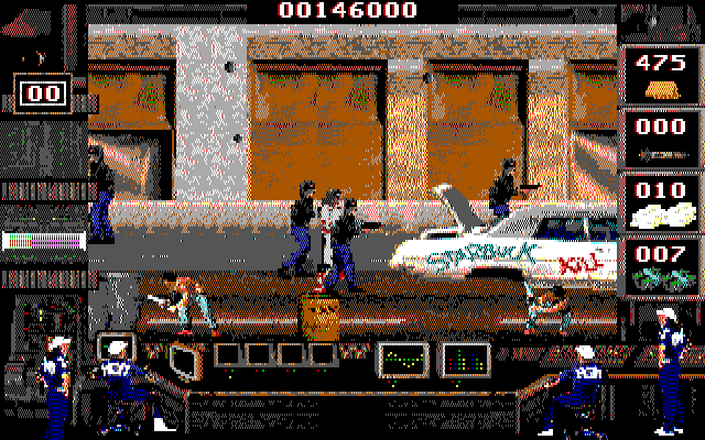 Crime Wave IBM PC/Compatibles Screenshot: Looks like a dangerous part of town.