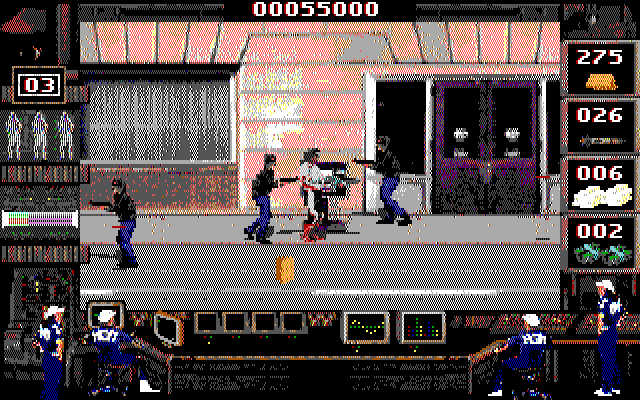 Crime Wave IBM PC/Compatibles Screenshot: Start of the second level.