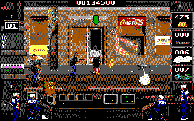 Crime Wave IBM PC/Compatibles Screenshot: Sometimes you can find things behind doors.