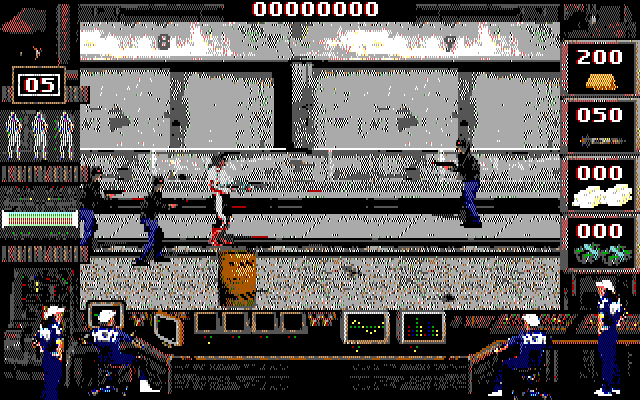 Crime Wave IBM PC/Compatibles Screenshot: Game start.