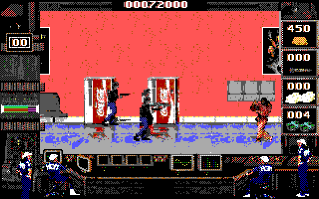 Crime Wave IBM PC/Compatibles Screenshot: Here comes yet another ninja...