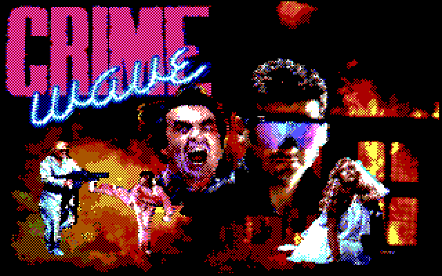 Crime Wave IBM PC/Compatibles Screenshot: Title screen.